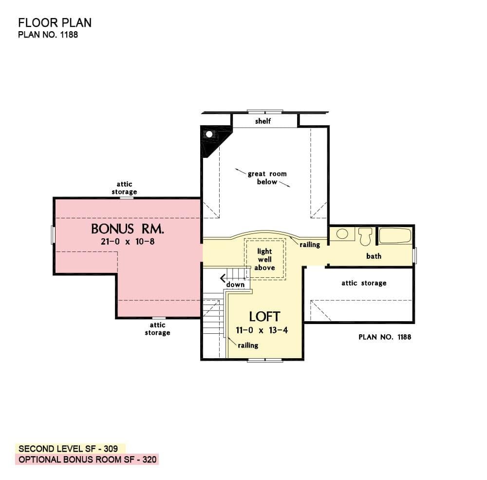 Explore the Loft Space with a Bonus Room Option