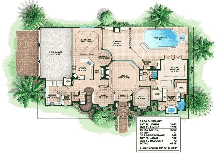 Explore This Expansive Floor Plan with a Covered Lanai