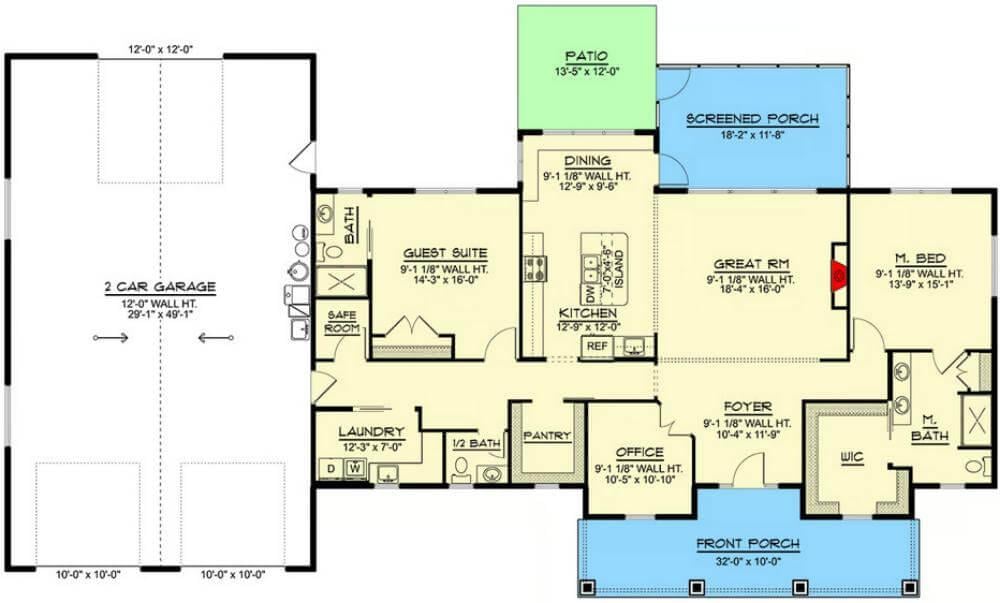 Explore This Thoughtfully Designed Floor Plan with Screened Porch and Great Room