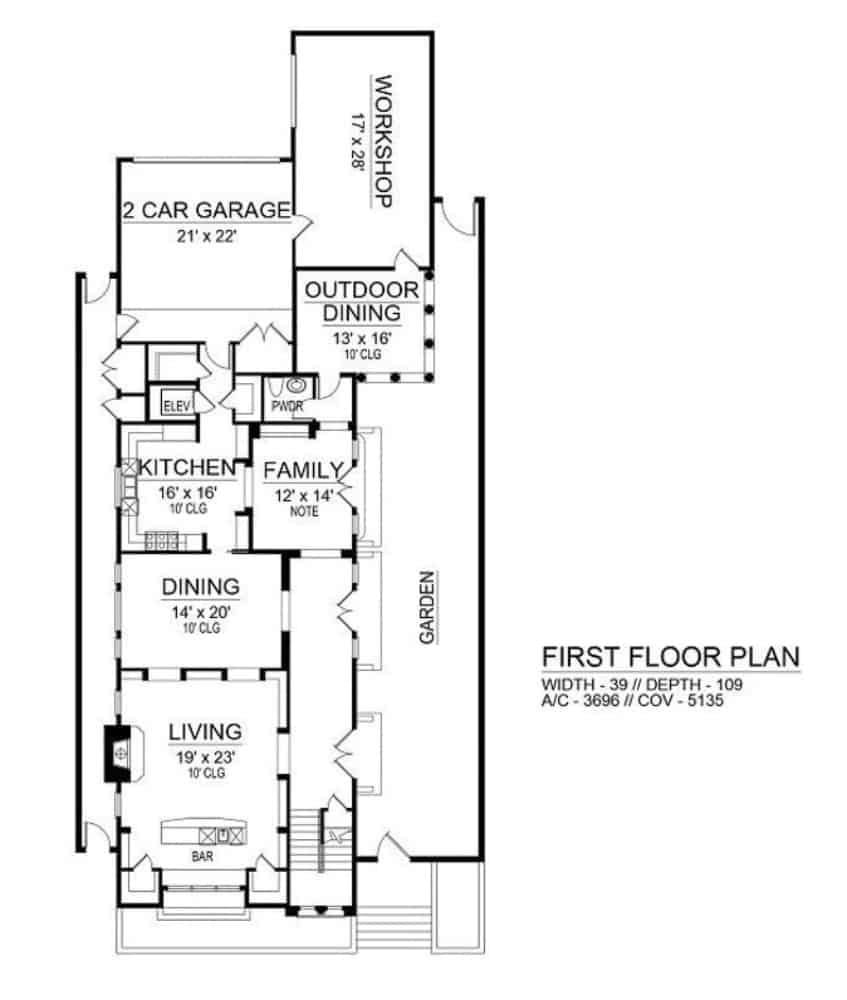 Explore This Expansive First Floor with Outdoor Dining and Workshop