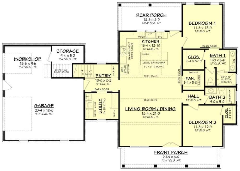 Explore the Spacious Layout with a Bonus Workshop Area