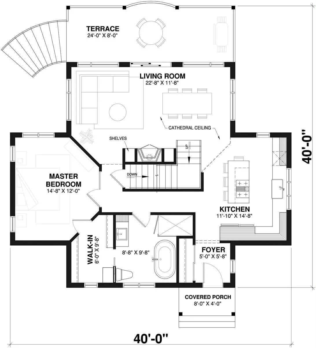 Explore This Thoughtfully Designed Floor Plan with Expansive Terrace