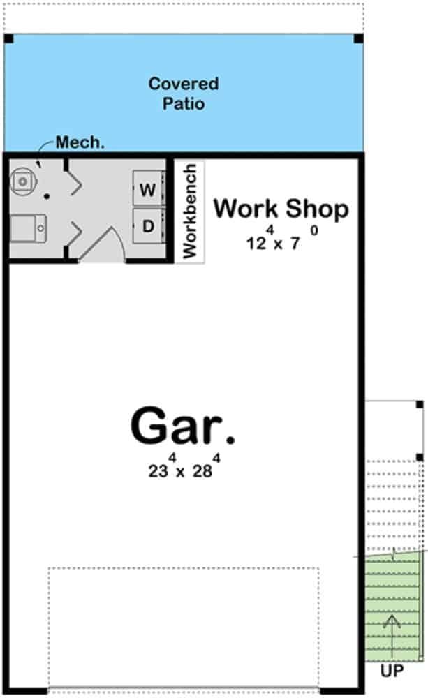 Explore the Spacious Two-Car Garage with Adjacent Workshop