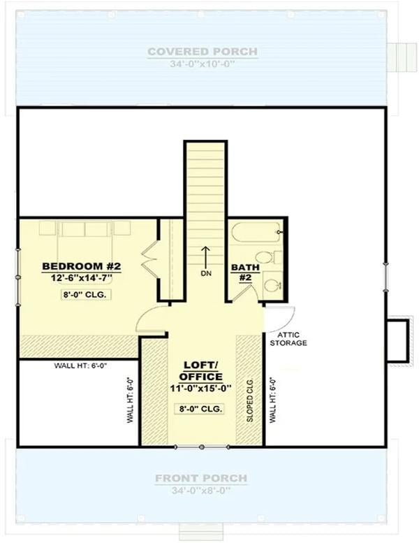 Explore the Versatile Loft/Office Space Adjacent to Bedroom #2