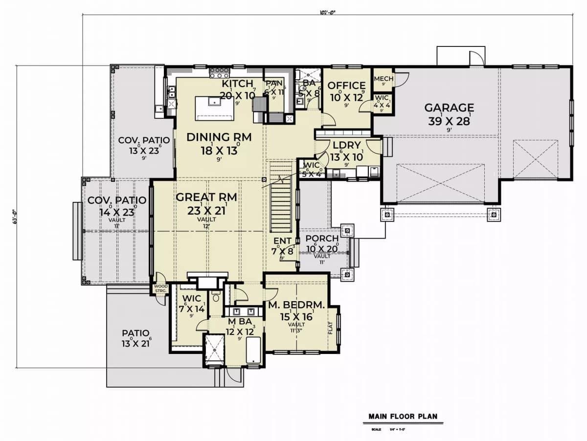 Explore the Expansive Great Room in This Main Floor Layout