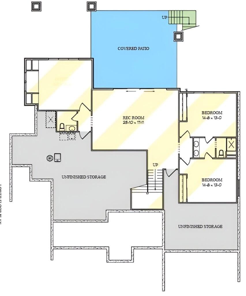 Explore the Versatile Basement Layout with Spacious Rec Room