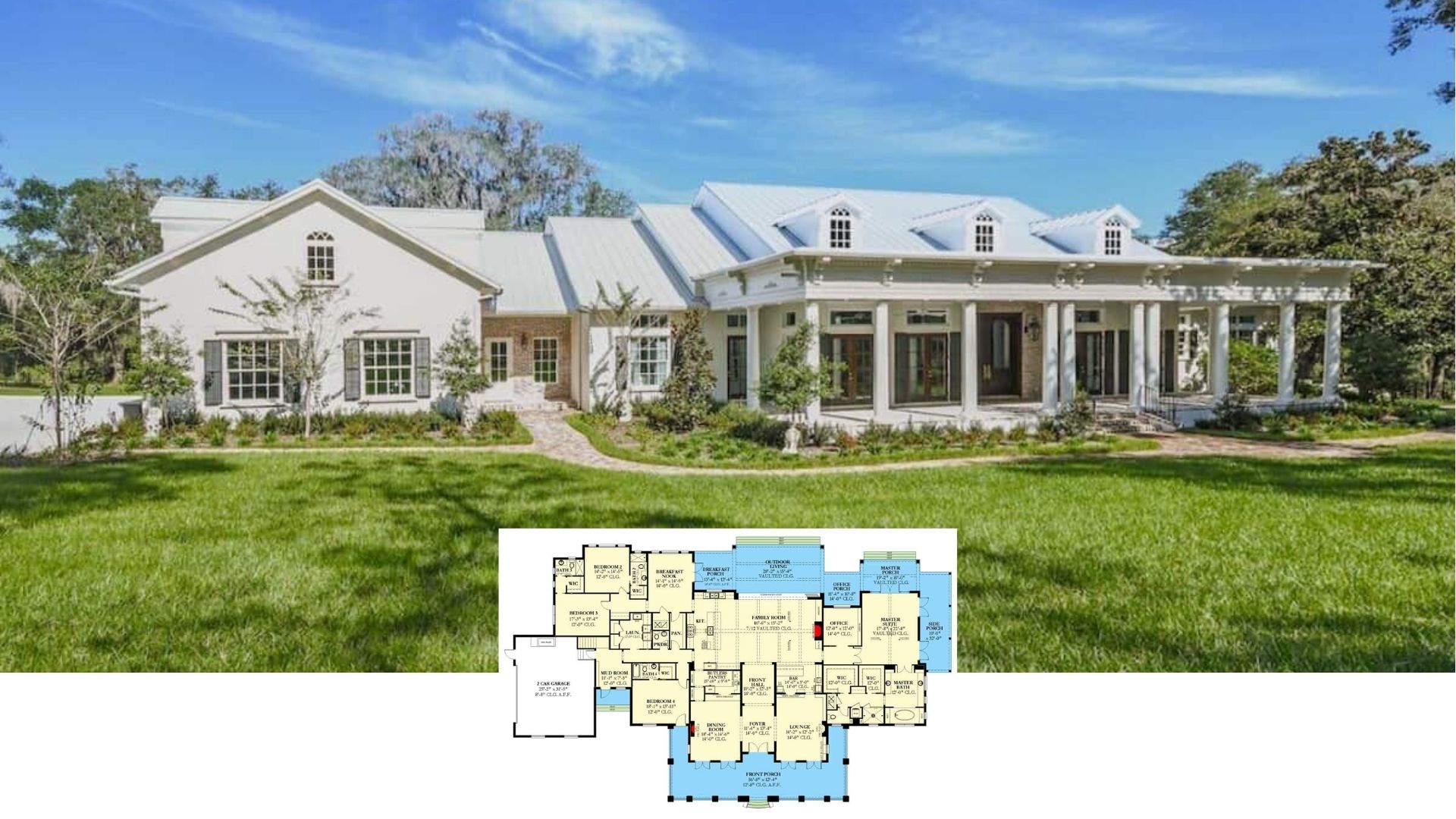 Five of the Best 5-Bedroom House Plans Designed for Expansive Lots with 5,500 to 6,500 Sq. Ft. of Space