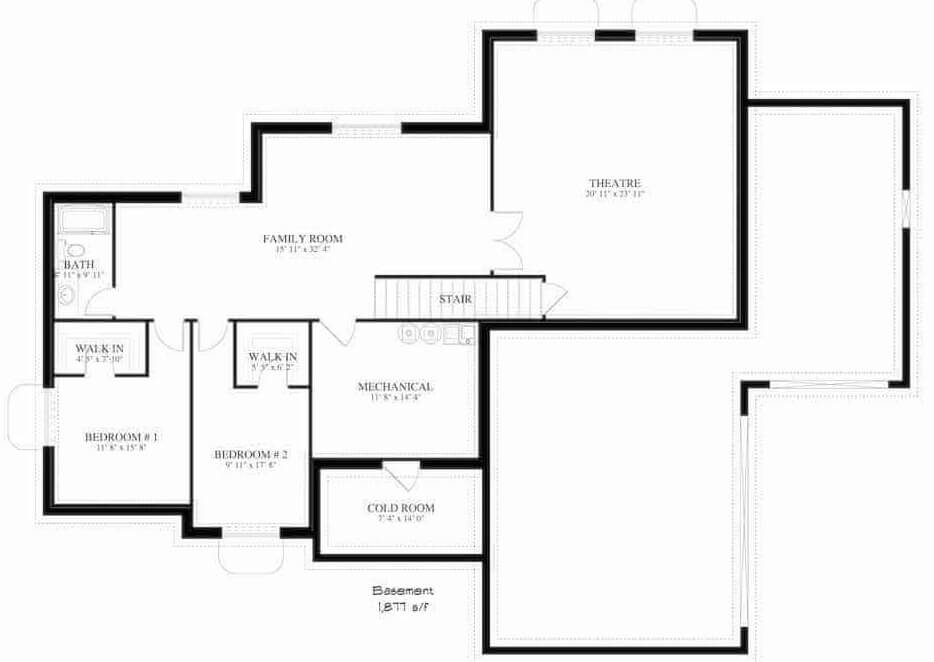Lower Level Floor Plan