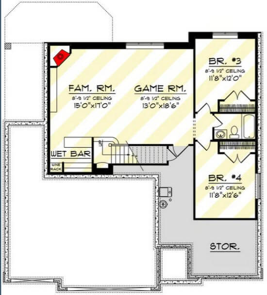 Lower Level Floor Plan