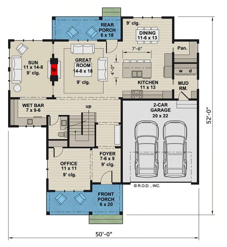 Main Level Floor Plan