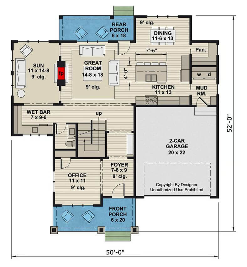 Main Level Floor Plan