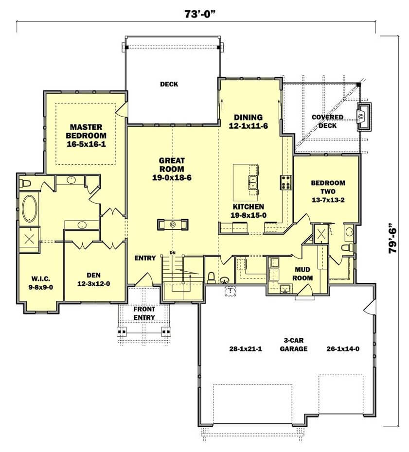Main Level Floor Plan