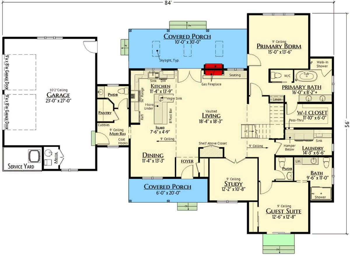 Main Level Floor Plan