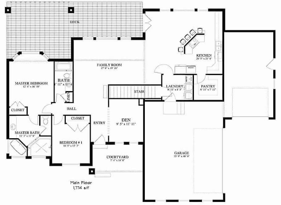 Main Level Floor Plan