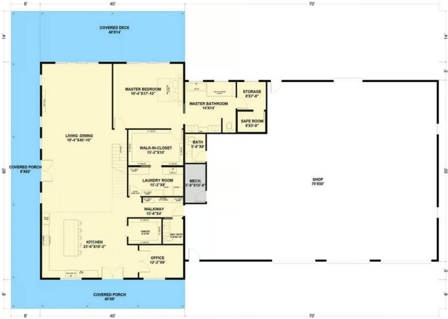 Main Level Floor Plan