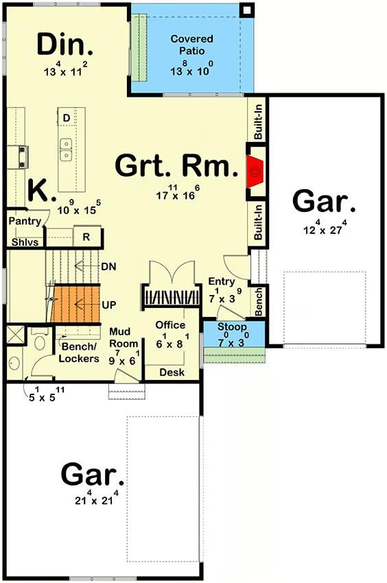 Main Level Floor Plan