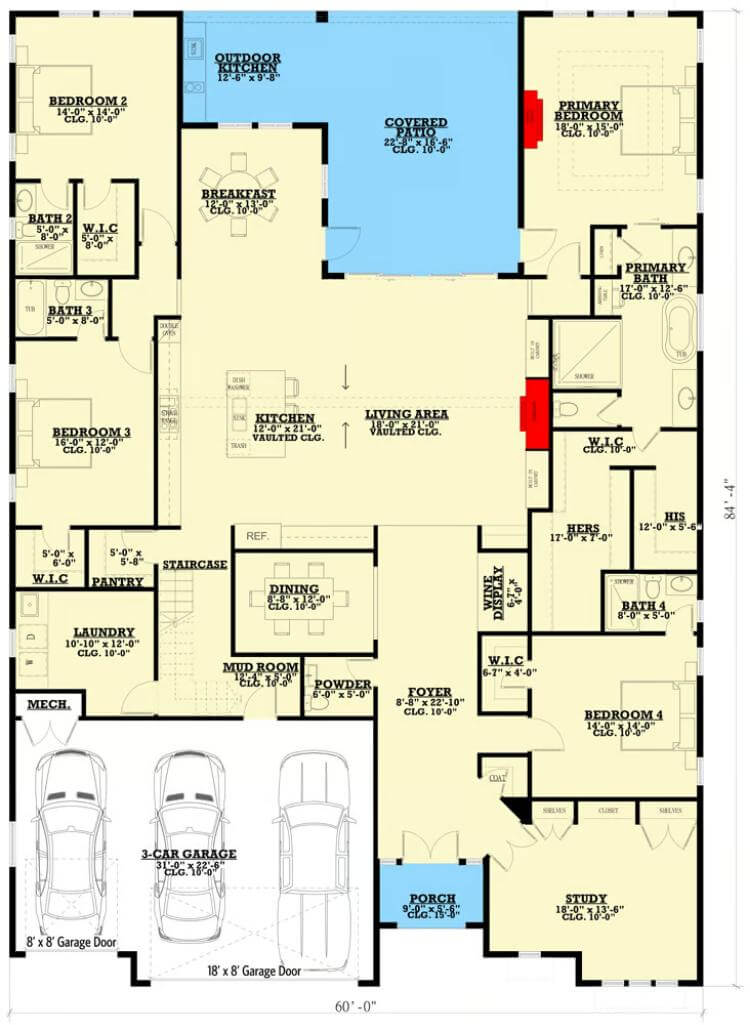 Main Level Floor Plan