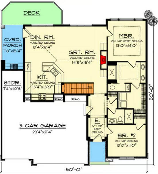 Main Level Floor Plan