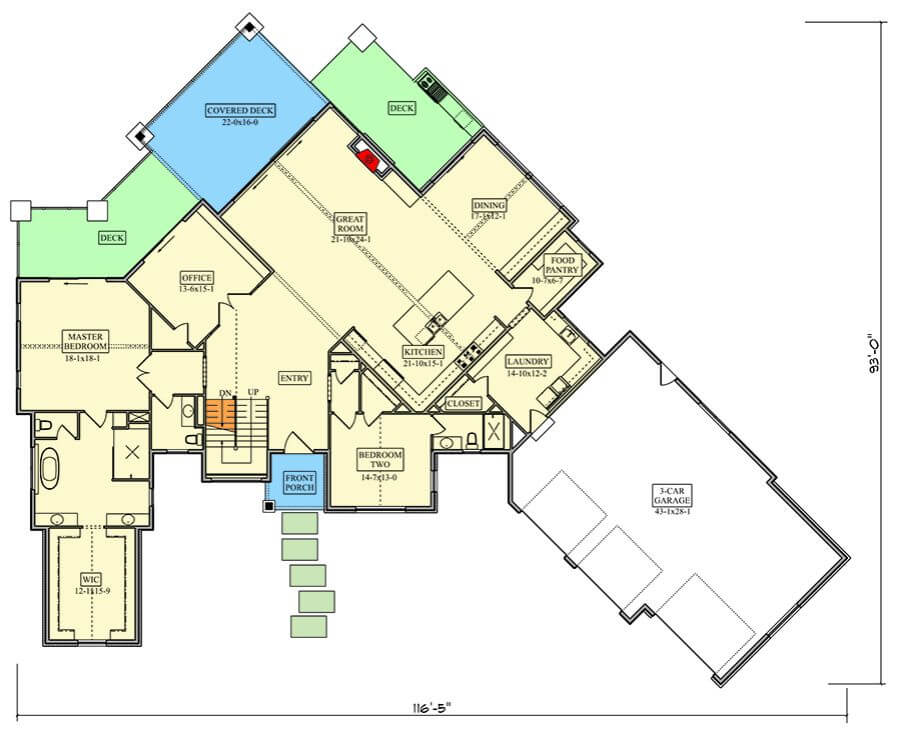 Main Level Floor Plan
