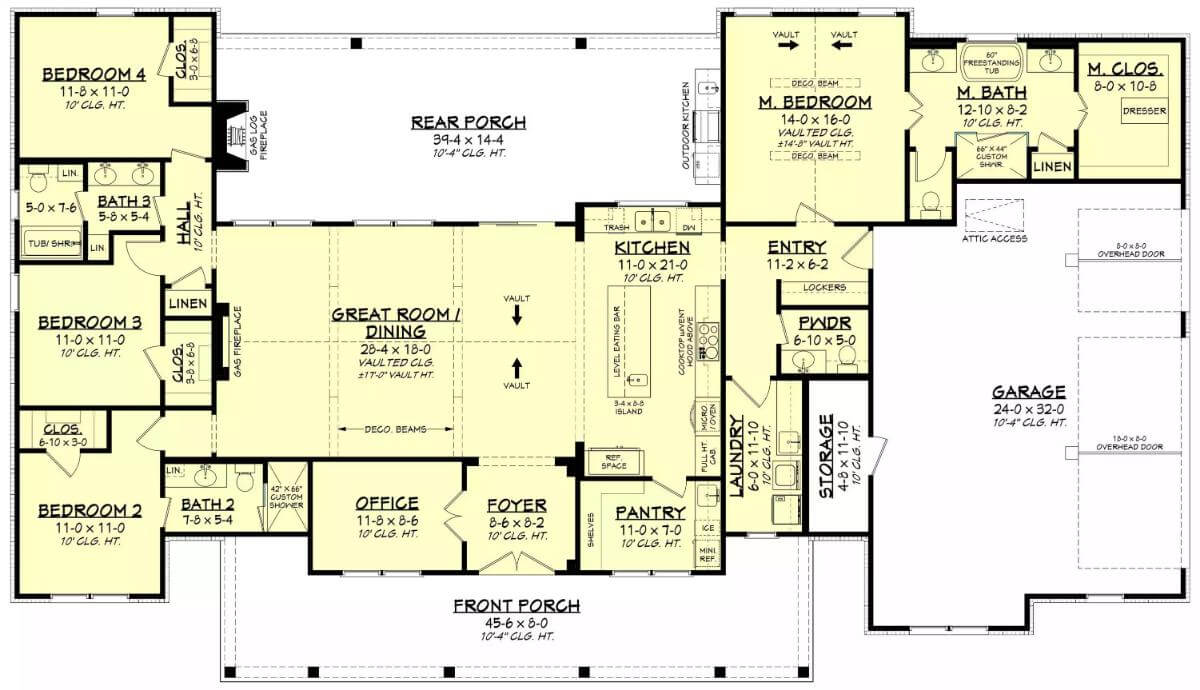 Main Level Floor Plan