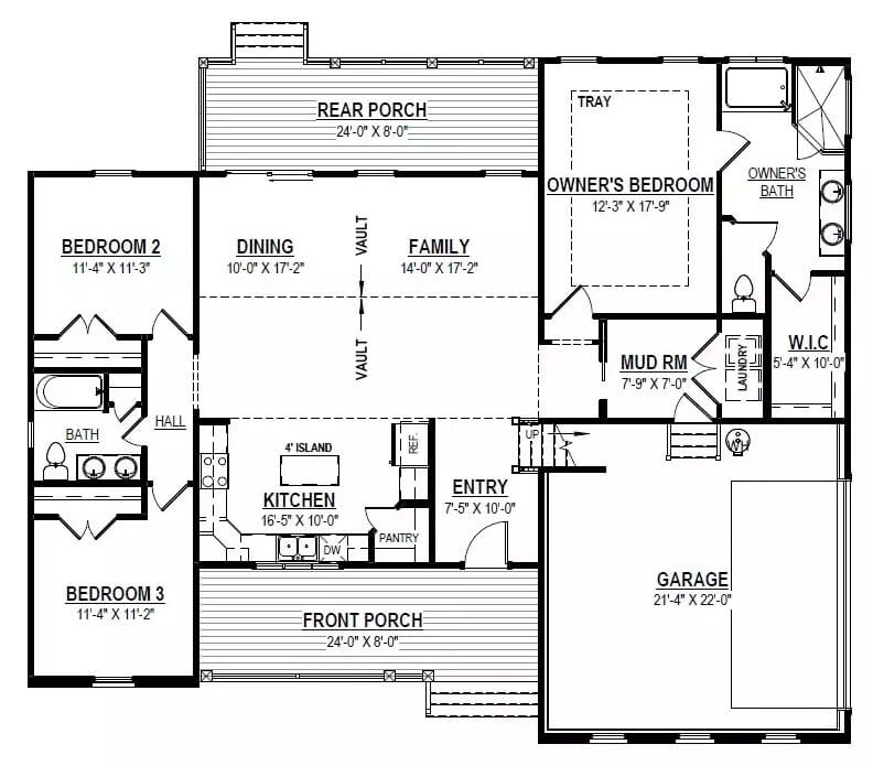 Main Level Floor Plan