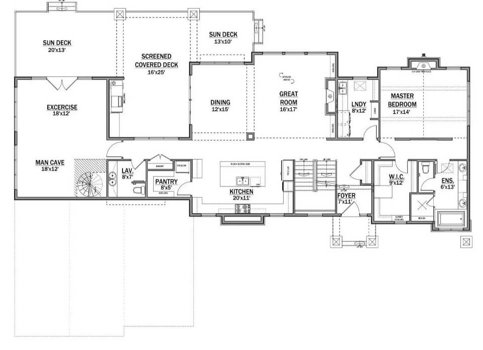 Main Level Floor Plan