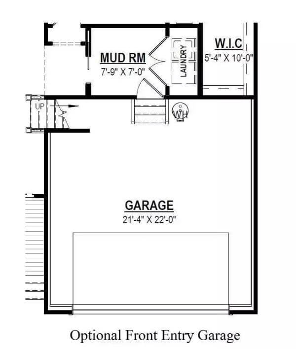 Optional Front Entry Garage