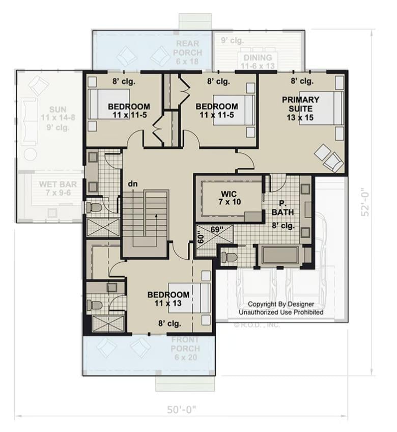 Second Level Floor Plan