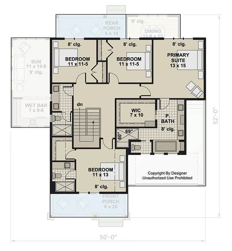 Second Level Floor Plan