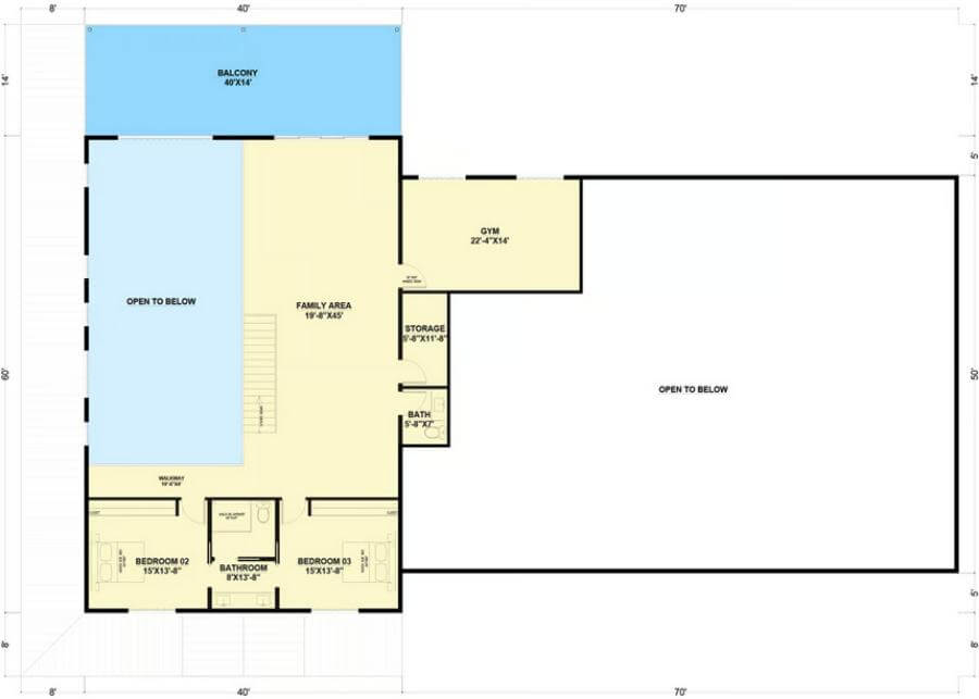 Second Level Floor Plan