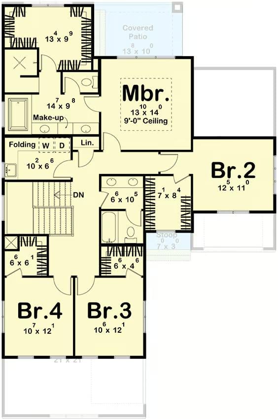 Second Level Floor Plan