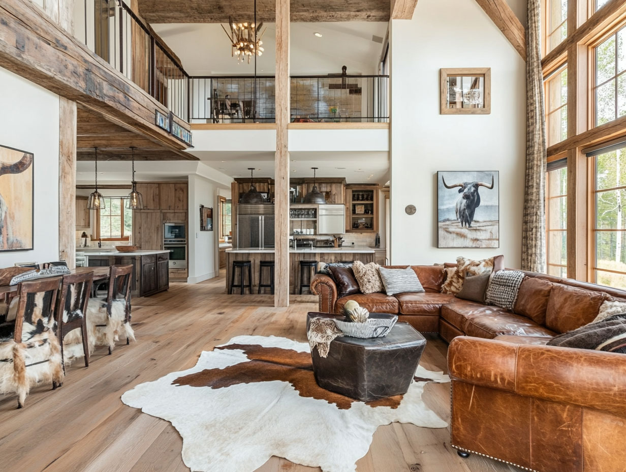 Modern Cowboy Vibes—15 Western Living Rooms That Feel Fresh & Timeless ...