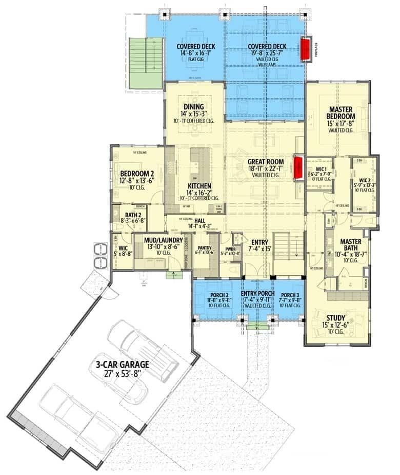 Explore This Spacious Floor Plan with a Real Chefโs Kitchen at Its Heart