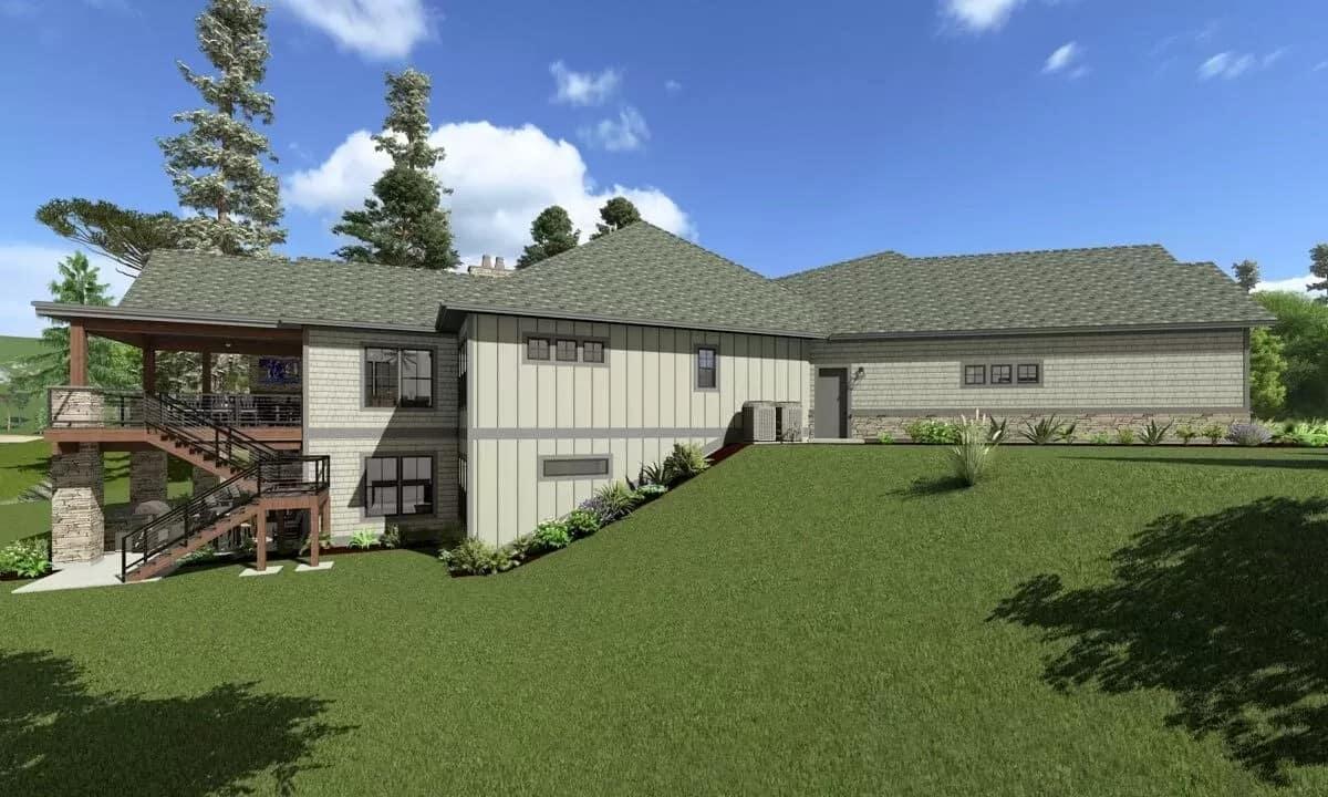 Check Out the Craftsman-Style Upper Deck and Staircase