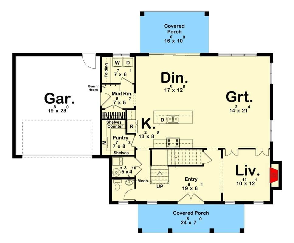 Spacious Open Floor Plan with Seamless Indoor-Outdoor Flow