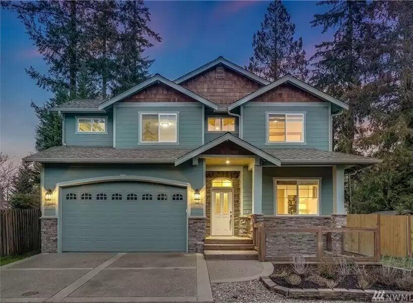 Craftsman Charm with Those Classic Triangular Rooflines