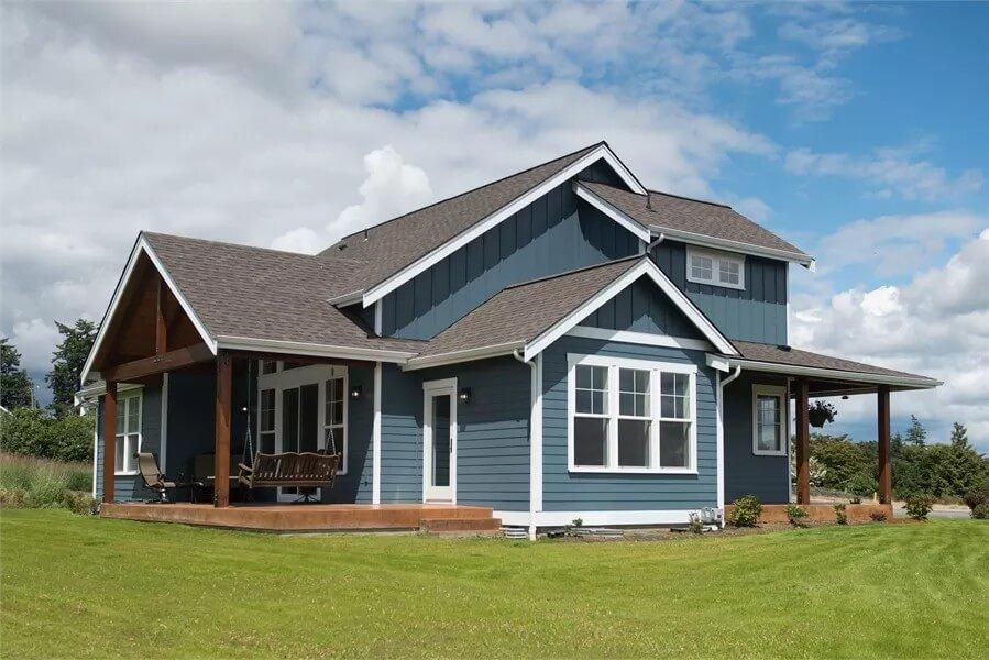 Side View of This Craftsman Gem with a Cozy Porch Swing