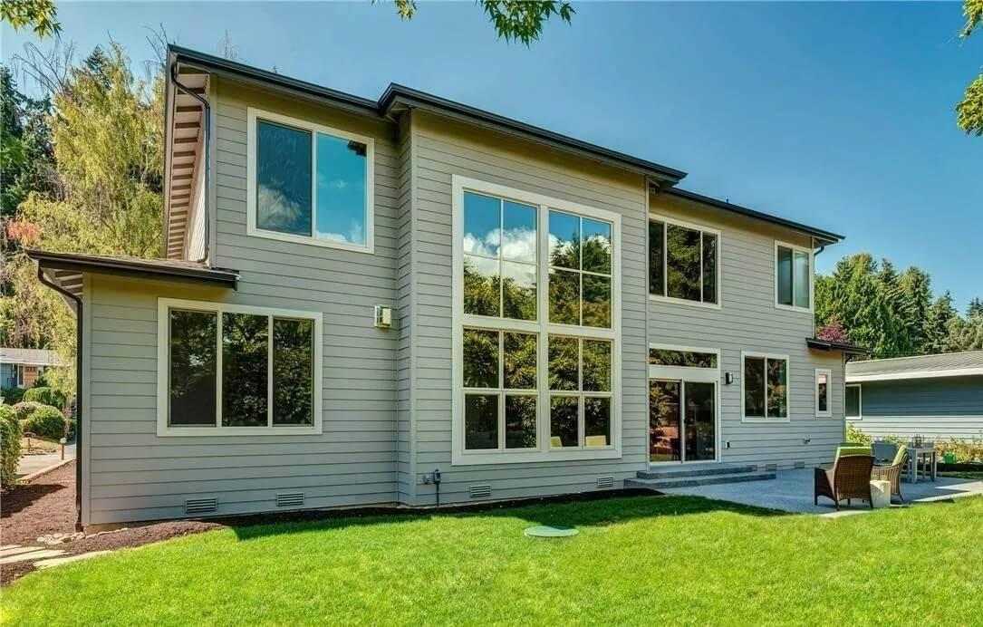 Wow, Look at the Wall of Windows on This Rear Elevation