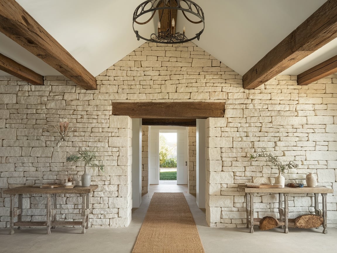 6. Stone Accent Entryway