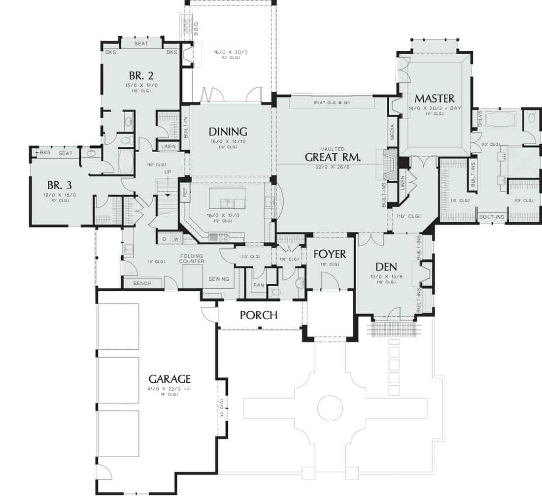Spacious Floor Plan Featuring a Vaulted Great Room and Three Bedrooms
