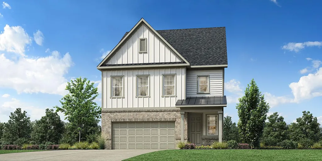 3-Bedroom The Chestatee Cottage Home for a Narrow Lot with Loft and Open-Concept Living (2,618 Sq. Ft. Floor Plan)