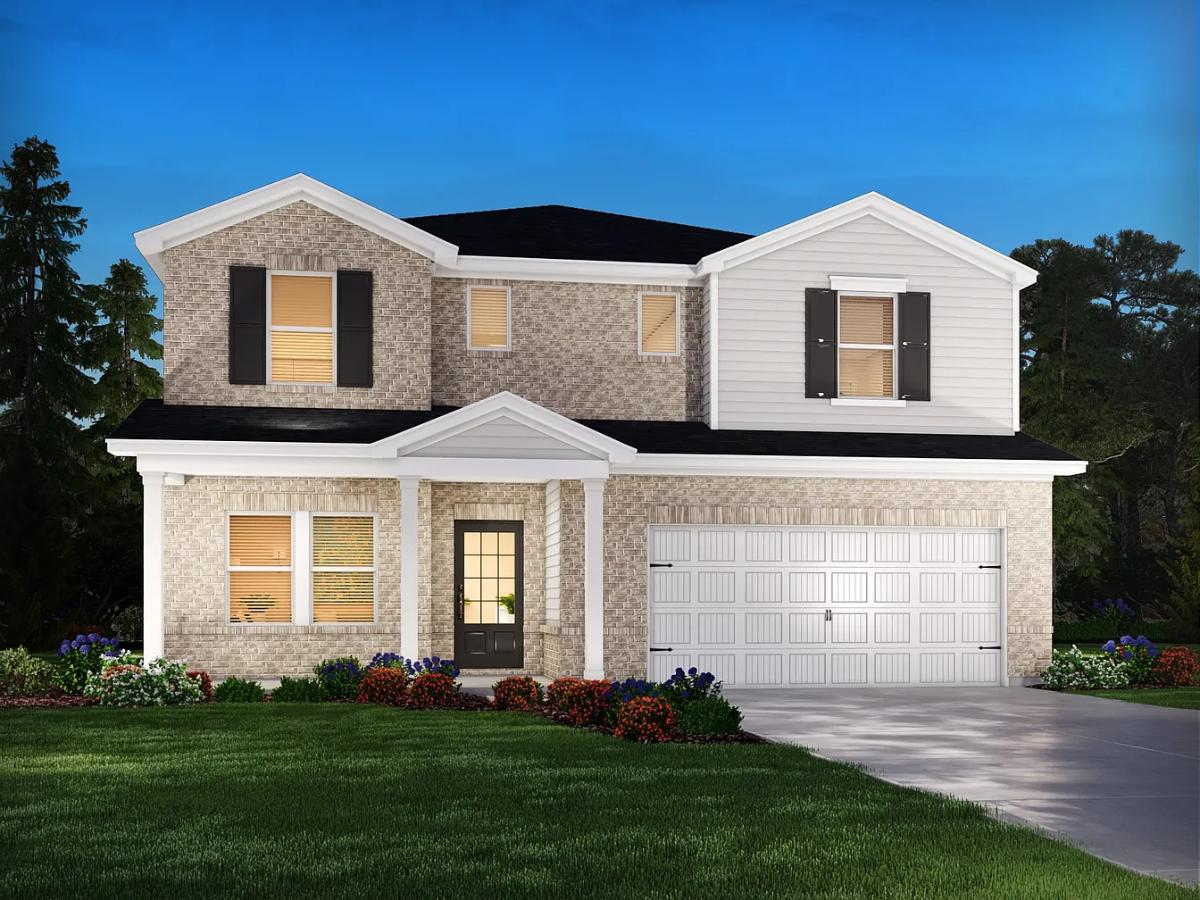Traditional-Style 5-Bedroom The Johnson's Home with Two-Story Foyer and Loft (2,950 Sq. Ft. Floor Plan)