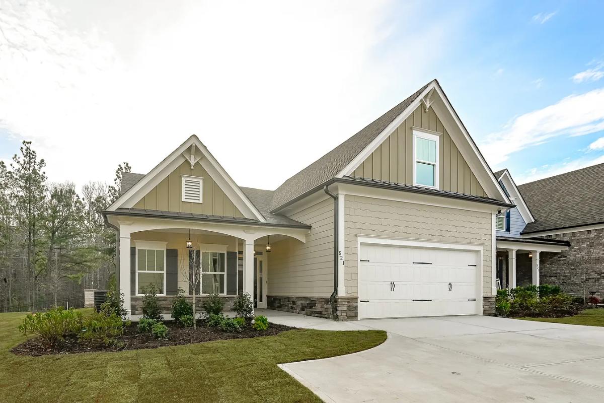 Traditional 3-Bedroom Ranch-Style Home with Open-Concept Floor Plan and Front Porch (1,468 Sq. Ft Floor Plan)