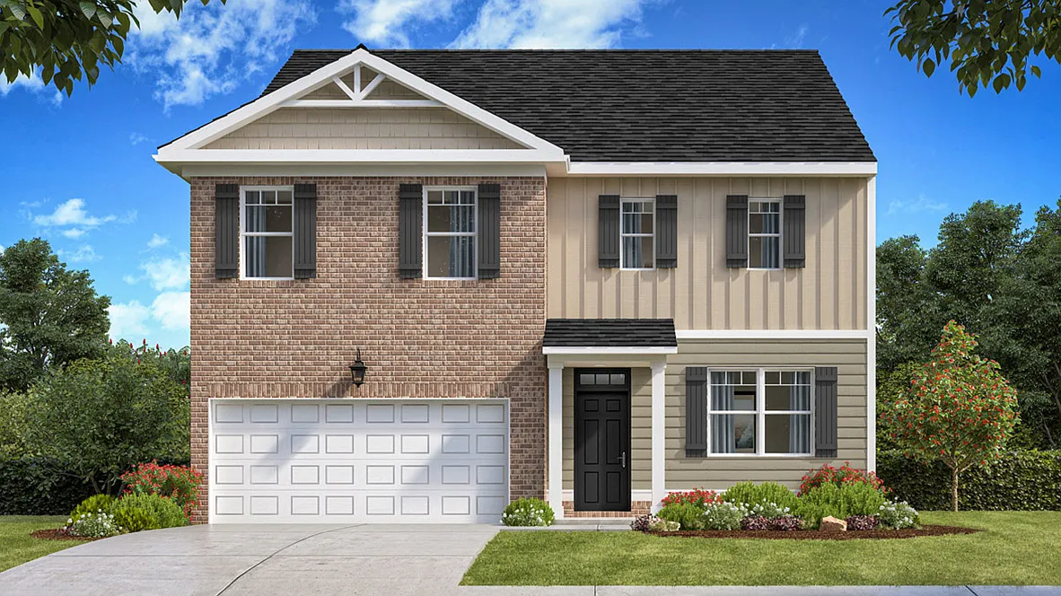 4-Bedroom Traditional-Style Home with Flex Room and Double Garage (2,338 Sq. Ft Floor Plan)