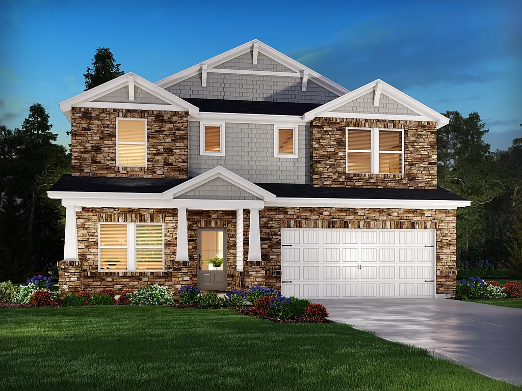 5-Bedroom Craftsman Home with Two-Story Foyer and Open-Concept Living (2,950 Sq. Ft. Floor Plan)