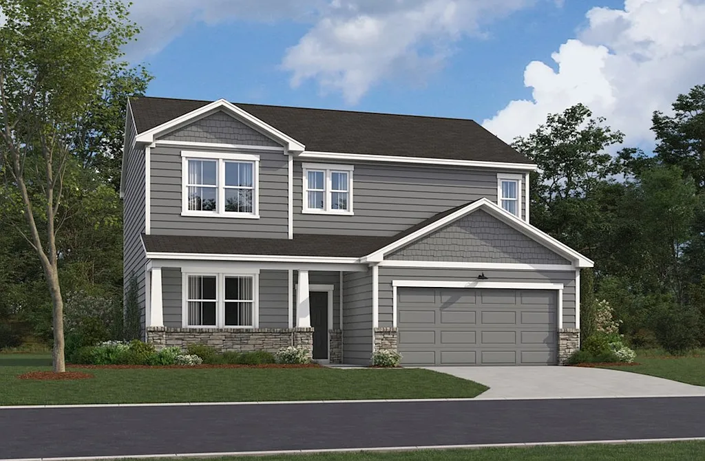 4-Bedroom Transitional-Style Home with Covered Front Porch and Optional Basement (2,223 Sq. Ft. Floor Plan)