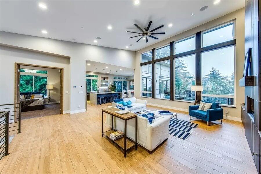 Wow, Look at Those Floor-to-Ceiling Windows Bringing Nature Right In
