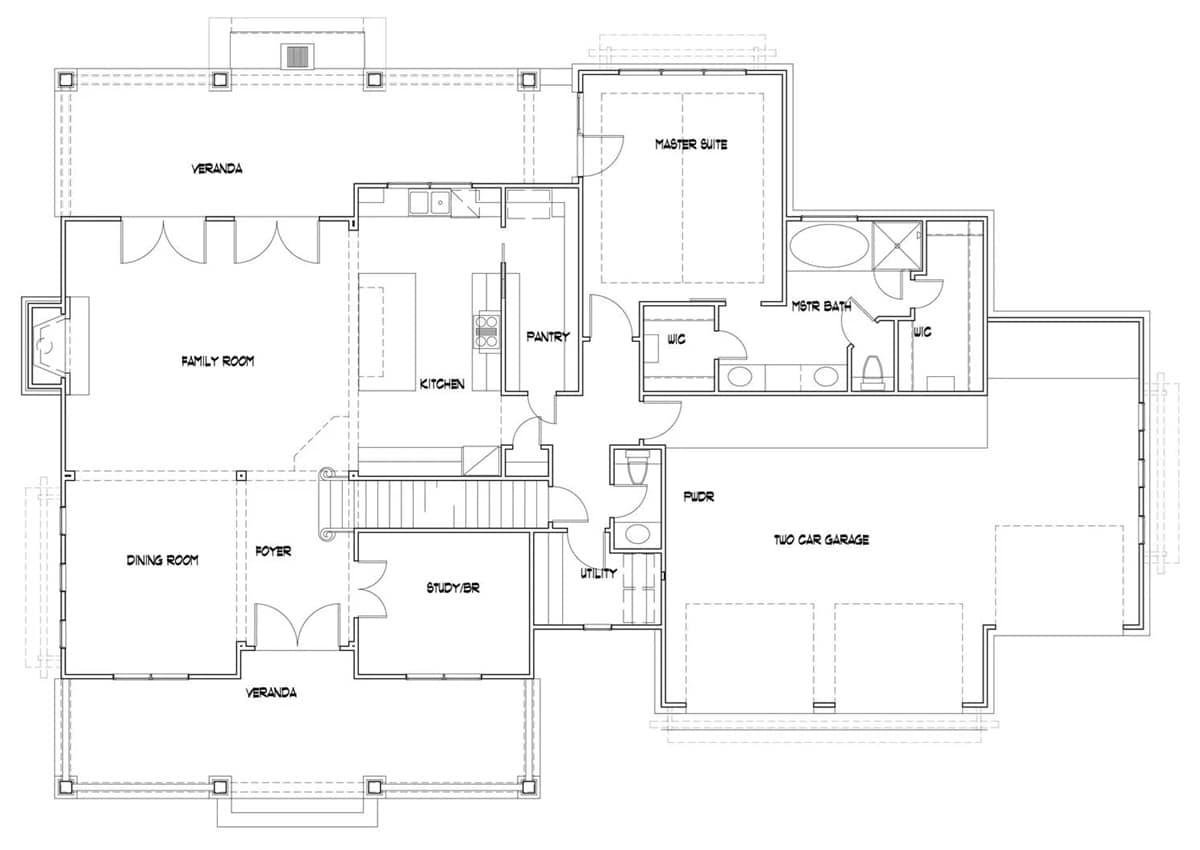 Discover the Heart of This Craftsman Home With a Centrally Located Kitchen