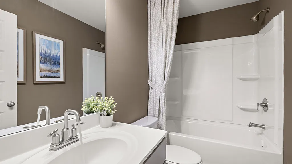 Traditional 5-Bedroom Home with Front Porch and Covered Rear Patio (3,034 Sq. Ft. Floor Plan) 
