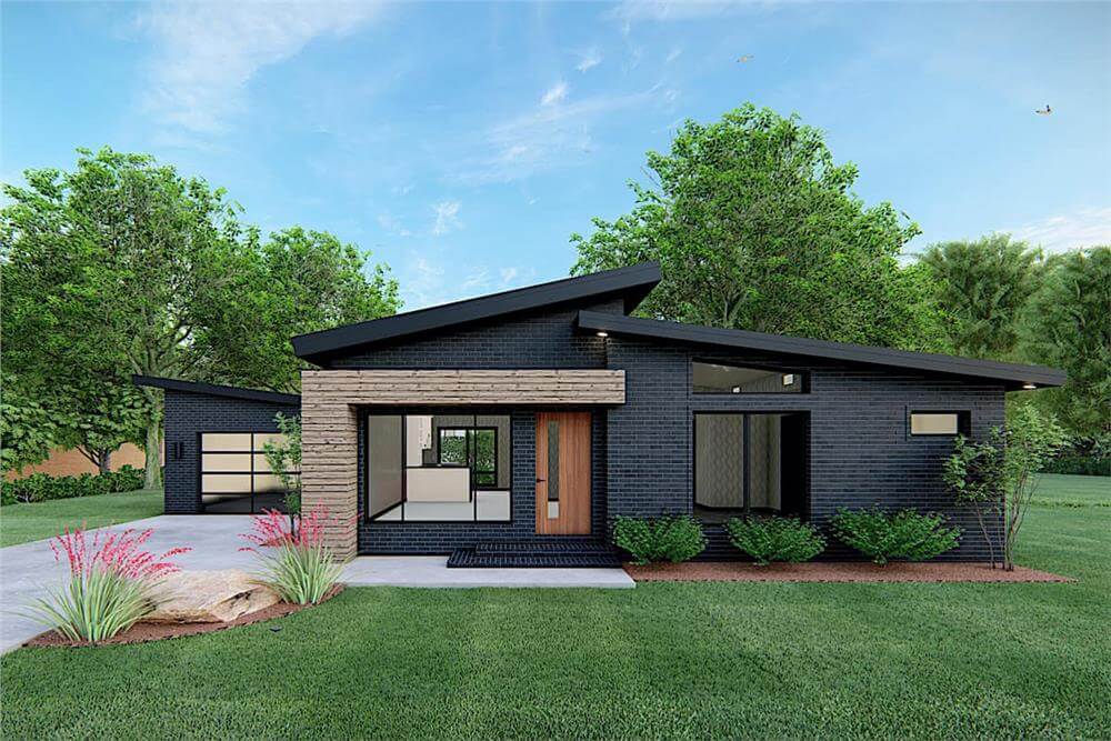 Contemporary-Style 3-Bedroom Home with Open-Concept Living (Floor Plan)